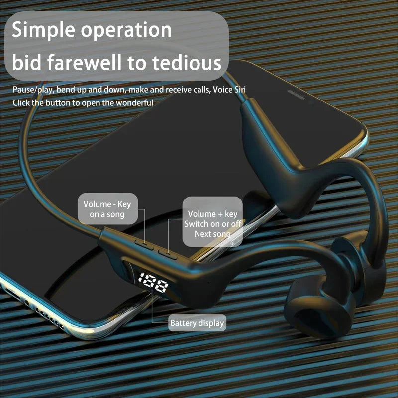 Xiaomi X7 Bone Conduction Wireless Earphone Sport Swimming Bluetooth Compatible Headphone Hand-free With Mic For Sports Earbuds