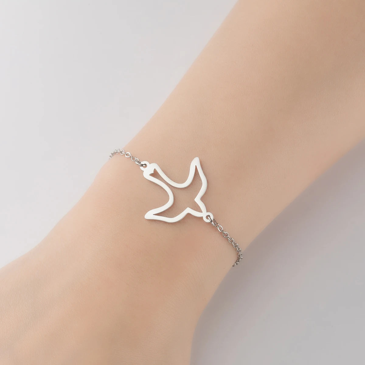 Lucky Cat Charm Bracelet Stainless Steel For Women Cheap Friendship Gifts Cute Animal Chain Bracelets Jewelry Pulseras Mujer
