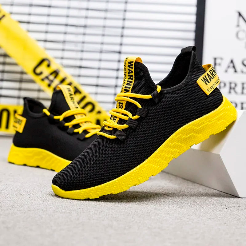 2023 Sneakers Light Set Feet Fly Woven Casual Mesh Summer Walking Fashion Solid Color Sports Vulcanized Men's Shoes