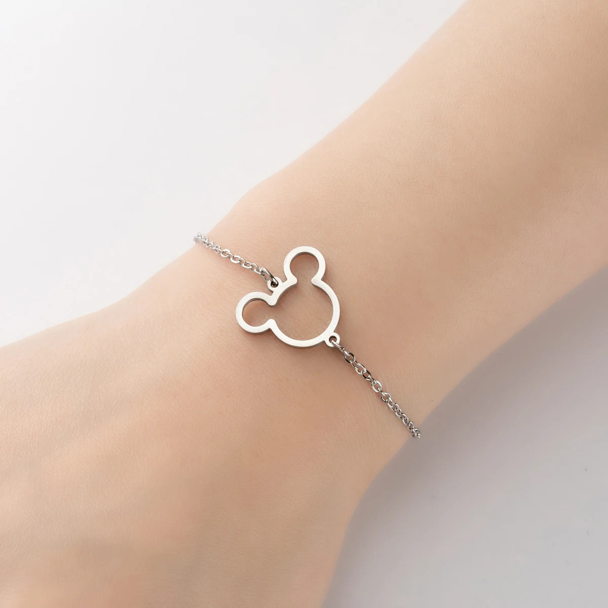 Lucky Cat Charm Bracelet Stainless Steel For Women Cheap Friendship Gifts Cute Animal Chain Bracelets Jewelry Pulseras Mujer