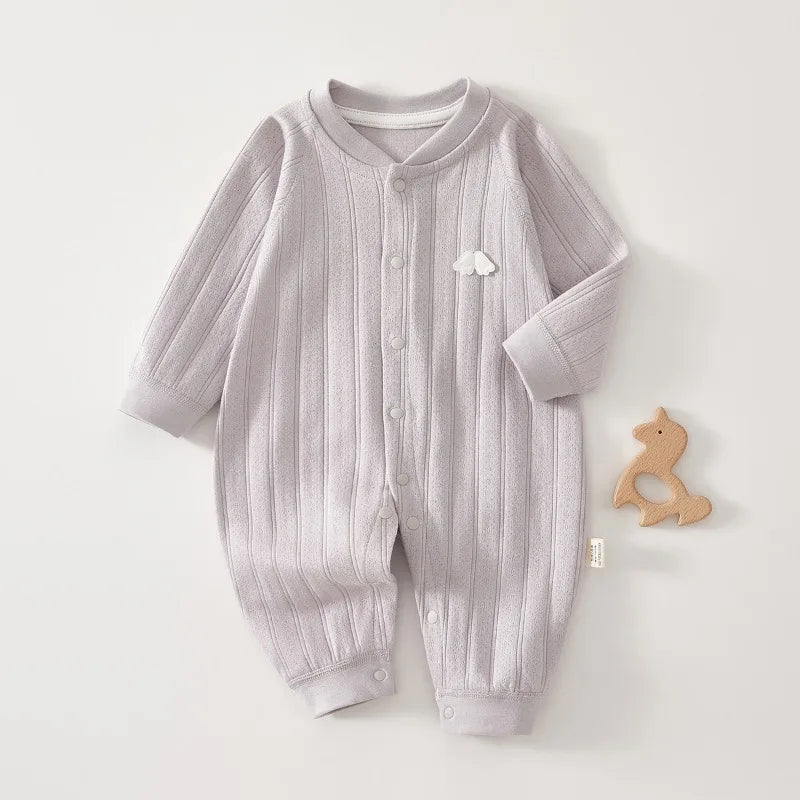 0-Years Baby Jumpsuit Newborn Baby Rompers Pure Cotton Long Sleeved Pajamas Spring Autumn Newborn Bodysuit Baby Autumn Clothes