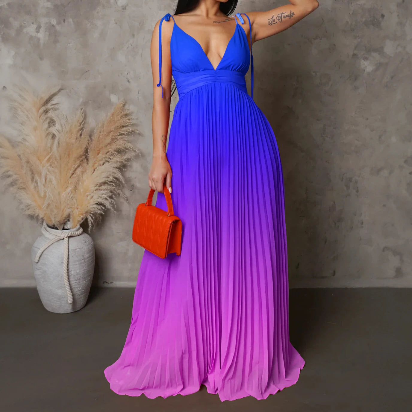 Womens Halter dresses Sexy drawstring cocktail Party dresses gradient summer Elegant evening dresses fashion long prom dress hy3
