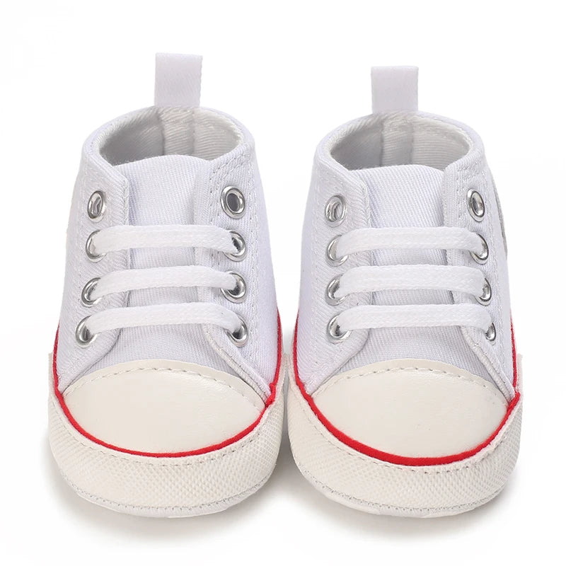 0-18 Months Newborn Baby Shoes Classic Fashion Casual Sports Shoes for Boys and Girls Non slip Soft Sole Walking Shoes