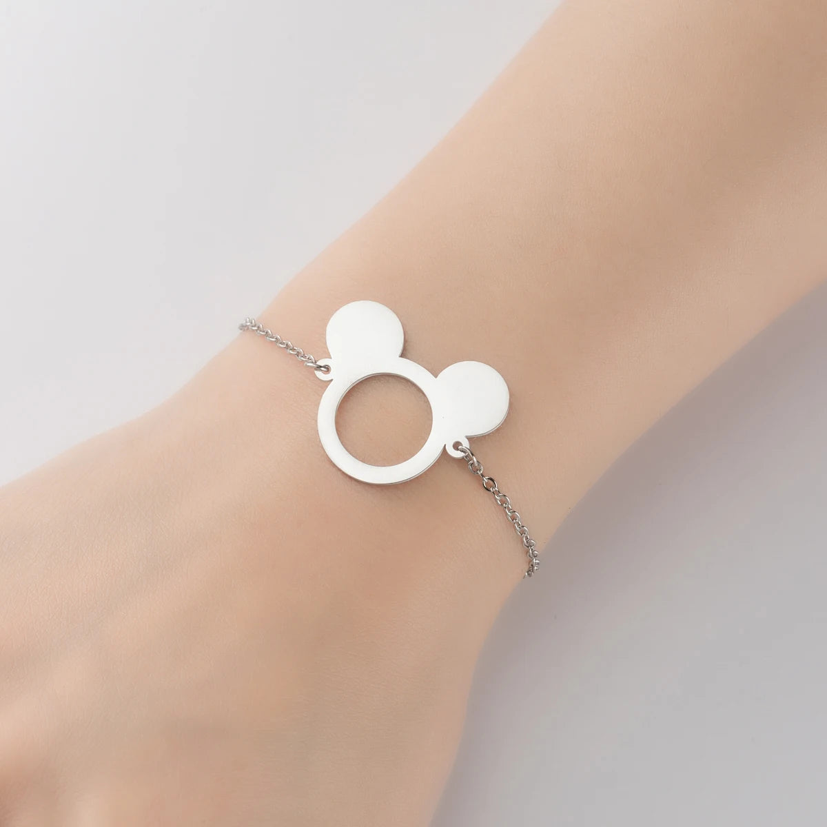 Lucky Cat Charm Bracelet Stainless Steel For Women Cheap Friendship Gifts Cute Animal Chain Bracelets Jewelry Pulseras Mujer