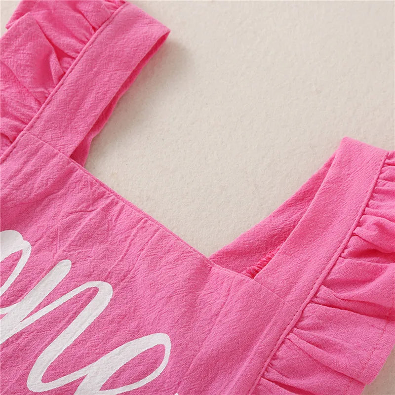 0-24months Baby Girls Summer Bodysuit Sleeveless Edge Romper For Infant Girls Sleeveless Casual Playsuit