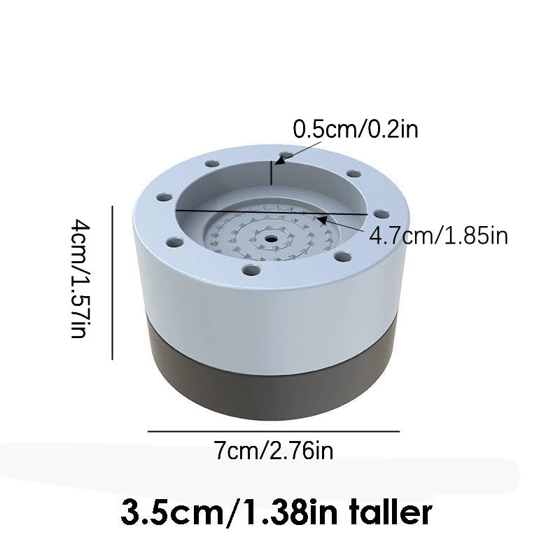 Universal anti-slip mat for washing machine base, shock absorption, table furniture, home appliances, silent balance, 4PCs