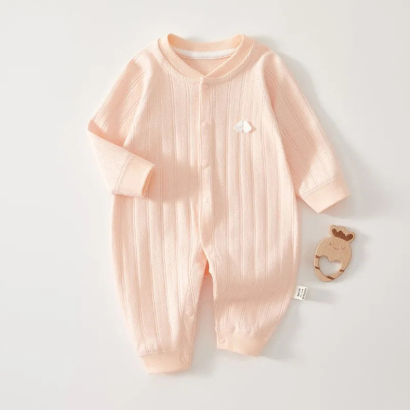 0-Years Baby Jumpsuit Newborn Baby Rompers Pure Cotton Long Sleeved Pajamas Spring Autumn Newborn Bodysuit Baby Autumn Clothes