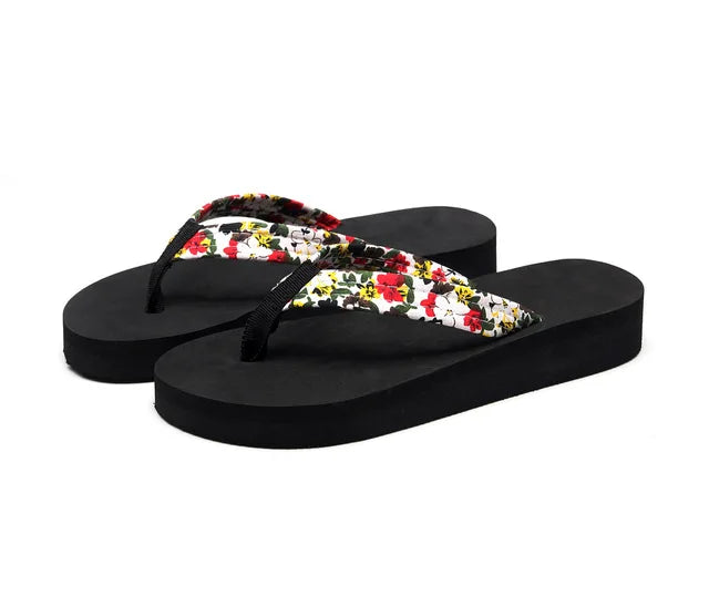 Women's Summer Fashion EVA Slipper Bohemian Satin Ribbon Female Flip Flop 2023 Bronzing Beach Simple Leisure Women Shoes