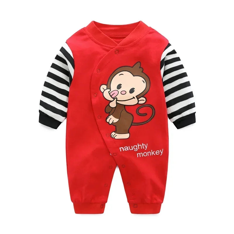 2024 baby spring clothes 0 to 12 months cotton girls clothing Onesies Autumn newborn Comfortable baby jumpsuits baby boy rompers