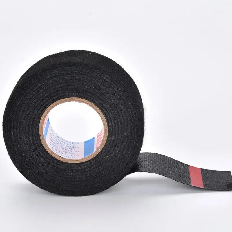 1Pcs Electrical Tape Heat Resistant Harness Tape Adhesive Cloth Tape Waterproof Tape Insulating Automotive Fabric Cloth Tape