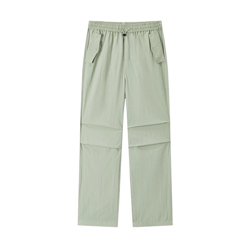 Semir Casual Pants Women Textured Wide Leg Pants 2024 New Summer Elastic Waist Parachute Pants High Street