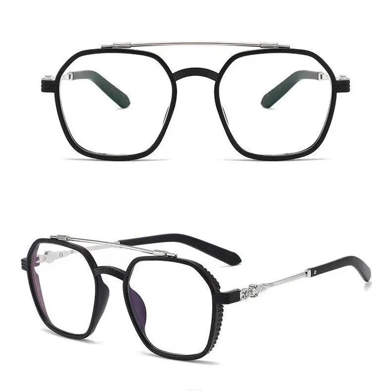Anti Blue Light Flat Light Glasses Versatile Without Makeup Black Box Internet Celebrity Anti Radiation Ultra Light Glasses