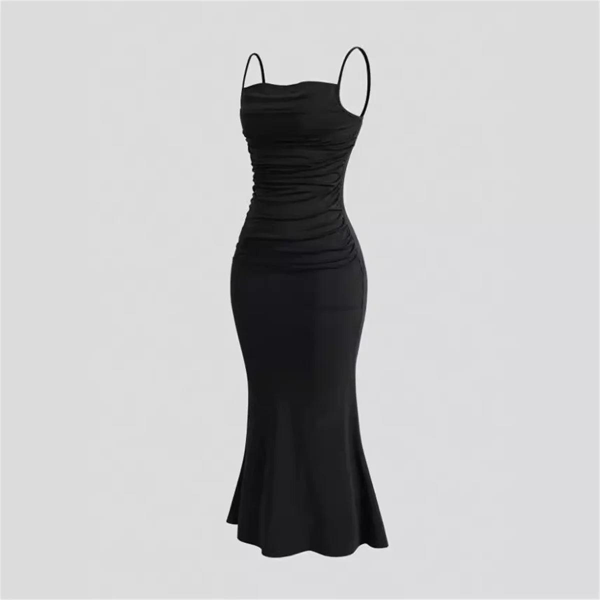 Women's Bodycon Party Dresses Maxi Spaghetti Strap Elegant Slim Sleeveless Evening Wedding Multi-Color Summer Milkmaid Dresses