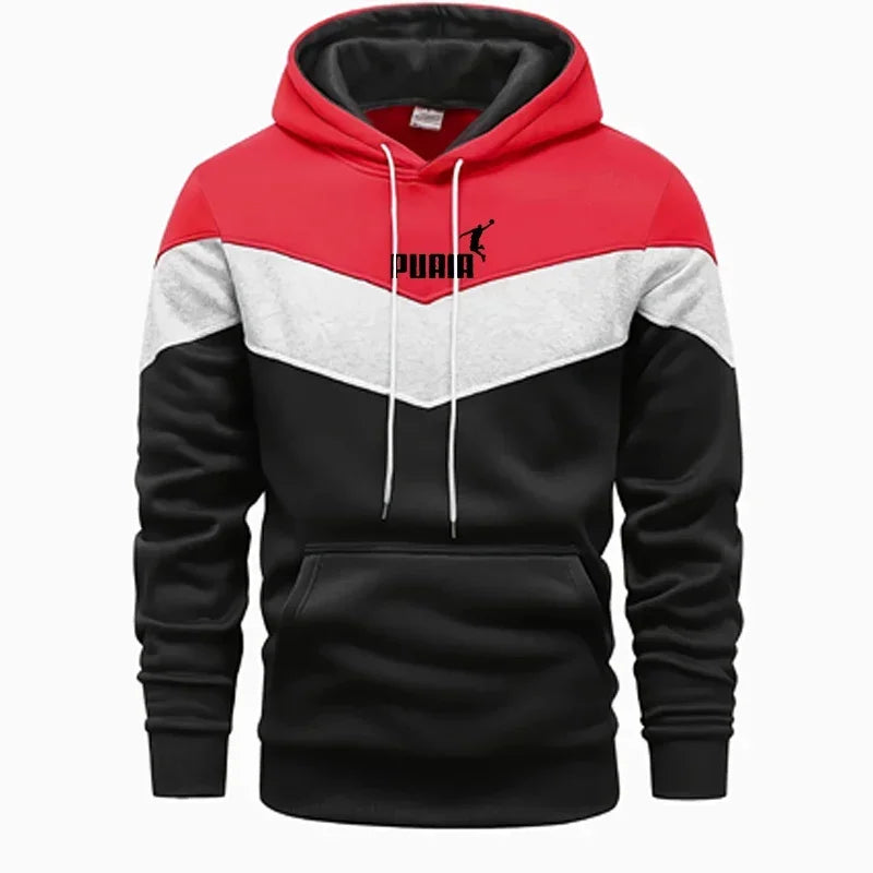 2024 Fall Winter Fleece Thick Warm Men's Tracksuit Hoodies + Pants 2Pcs Sets Suit Sportswear Trend Fashion Hip Hop Men Clothing