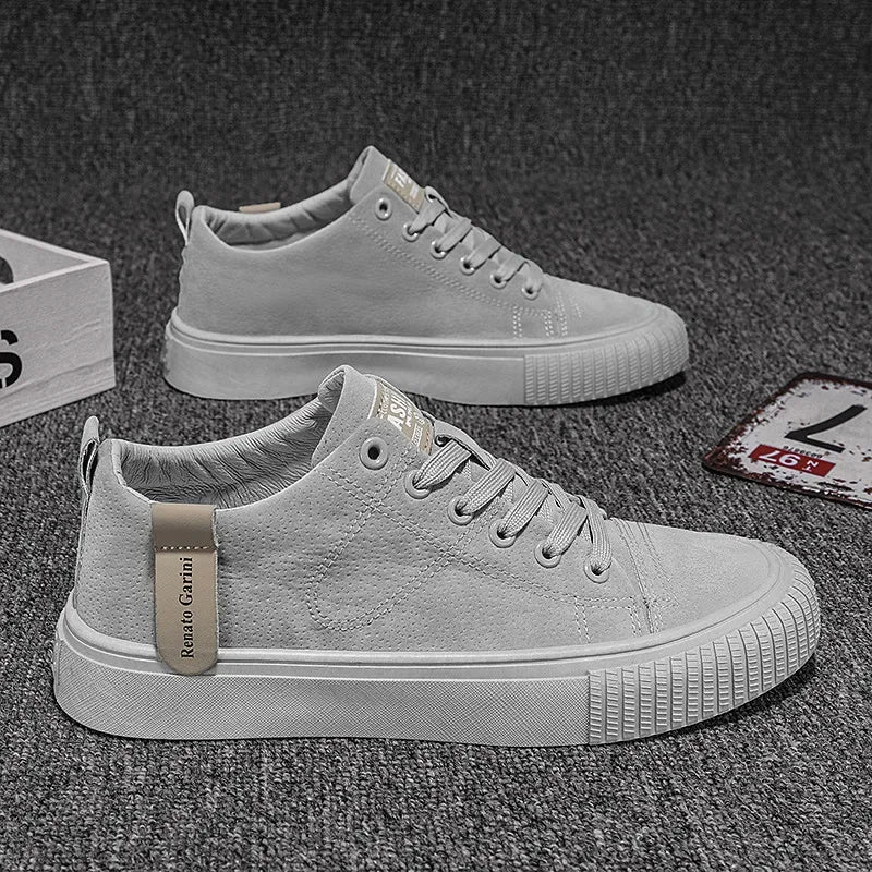 2023Vulcanized Sneakers For Men Trend Casual Leather Shoes Tenis Luxury Trainer Race Korean Mens Walking Running Jogging Shoes