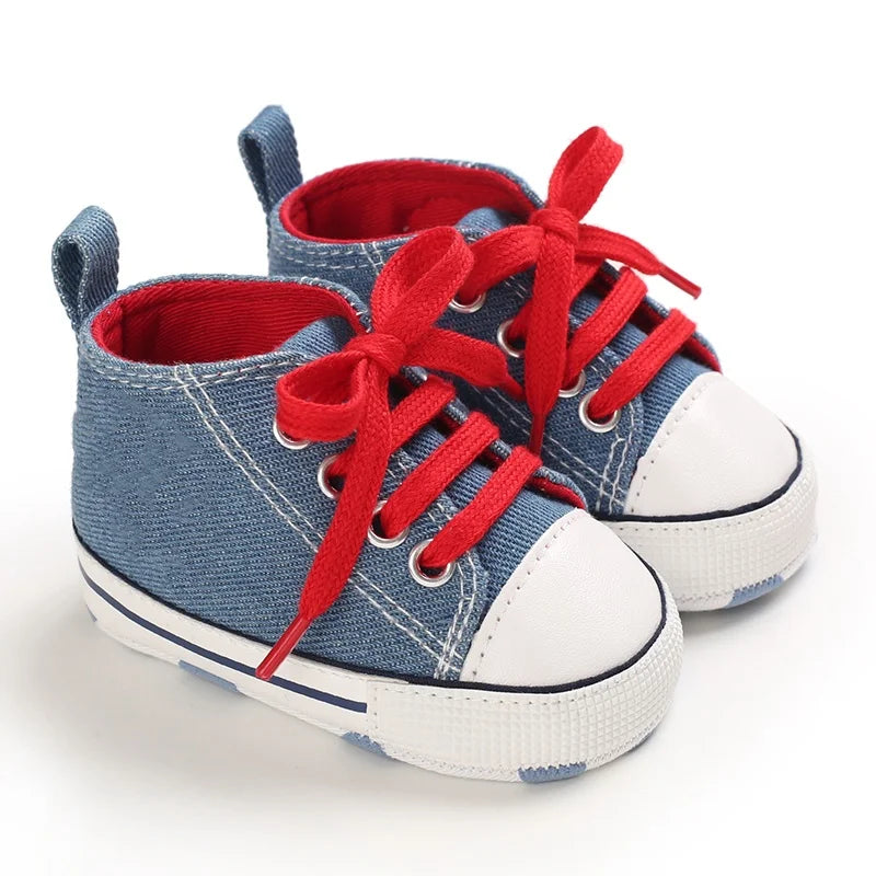 0-18 Months Newborn Baby Shoes Classic Fashion Casual Sports Shoes for Boys and Girls Non slip Soft Sole Walking Shoes