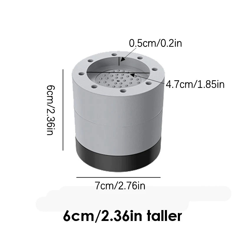 Universal anti-slip mat for washing machine base, shock absorption, table furniture, home appliances, silent balance, 4PCs
