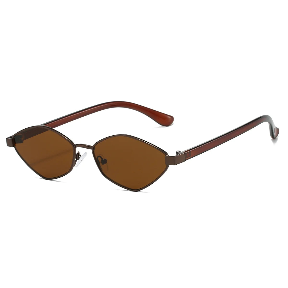 KAMMPT Vintage Polygon Sunglasses Men New Fashion Ocean Lenses Gradient Shades Trendy Retro Brand Design Travelling Sun Glasses