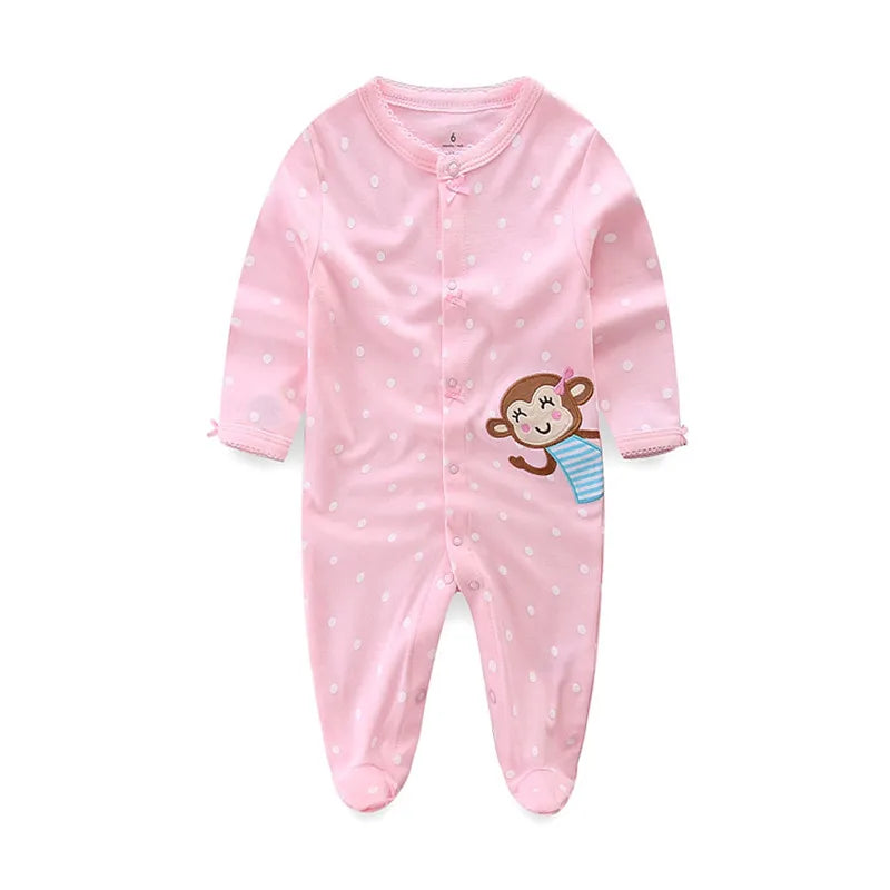 2023 Spring Autumn Baby Romper 100% Cotton Newborn Baby Clothes Long Sleeve Baby Girl Clothing Cartoon Jumpsuit Infant Clothes