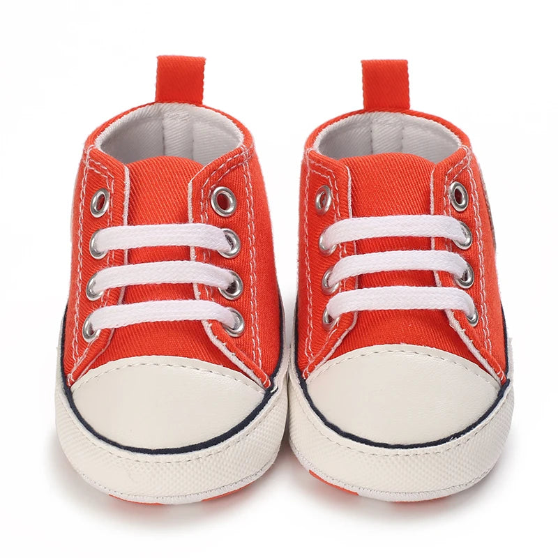 0-18 Months Newborn Baby Shoes Classic Fashion Casual Sports Shoes for Boys and Girls Non slip Soft Sole Walking Shoes