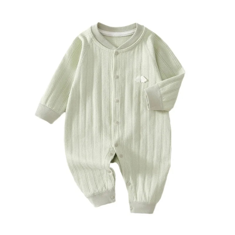0-Years Baby Jumpsuit Newborn Baby Rompers Pure Cotton Long Sleeved Pajamas Spring Autumn Newborn Bodysuit Baby Autumn Clothes