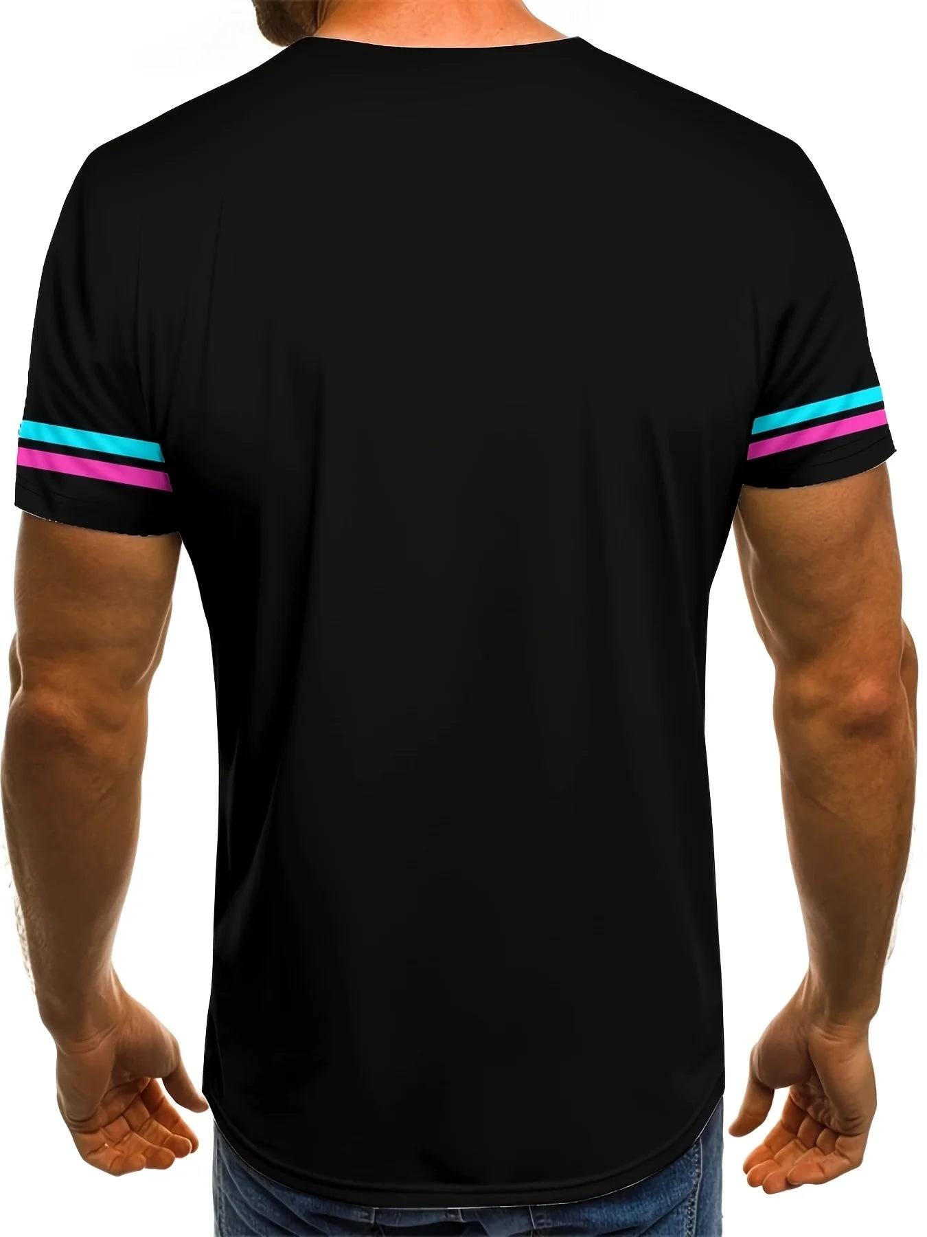 2-Pack Men's Summer Casual Short Sleeve Crew Neck T-Shirt and Pocket Drawstring Shorts Polyester 100%