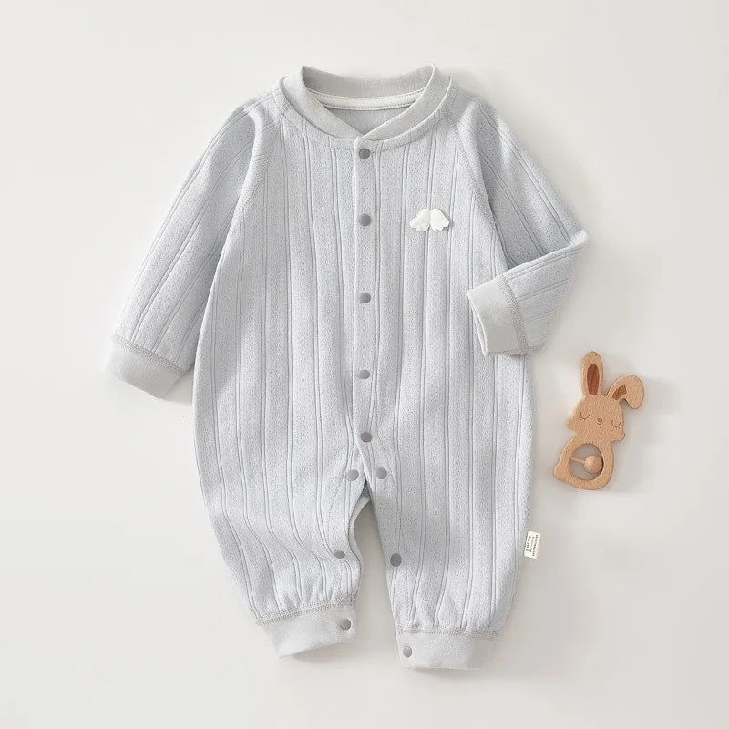 0-Years Baby Jumpsuit Newborn Baby Rompers Pure Cotton Long Sleeved Pajamas Spring Autumn Newborn Bodysuit Baby Autumn Clothes