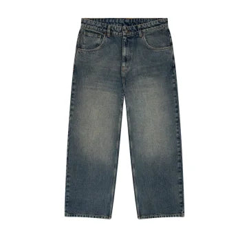 Y2K Minimalist Men's Jeans Retro Pocket Embroidered Loose Korean Casual Harajuku High Waist Aesthetic Couple Wide Leg Pants