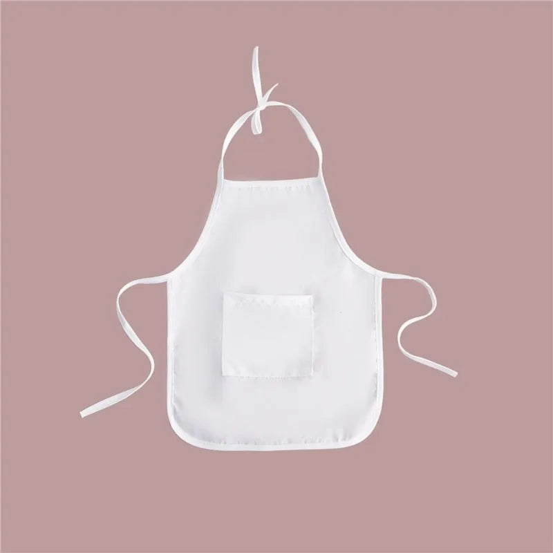 2 Pcs Cute Baby Chef Apron and Hat Infant Kids White Cook Photos Costume Photography Prop Newborn Hat Apron