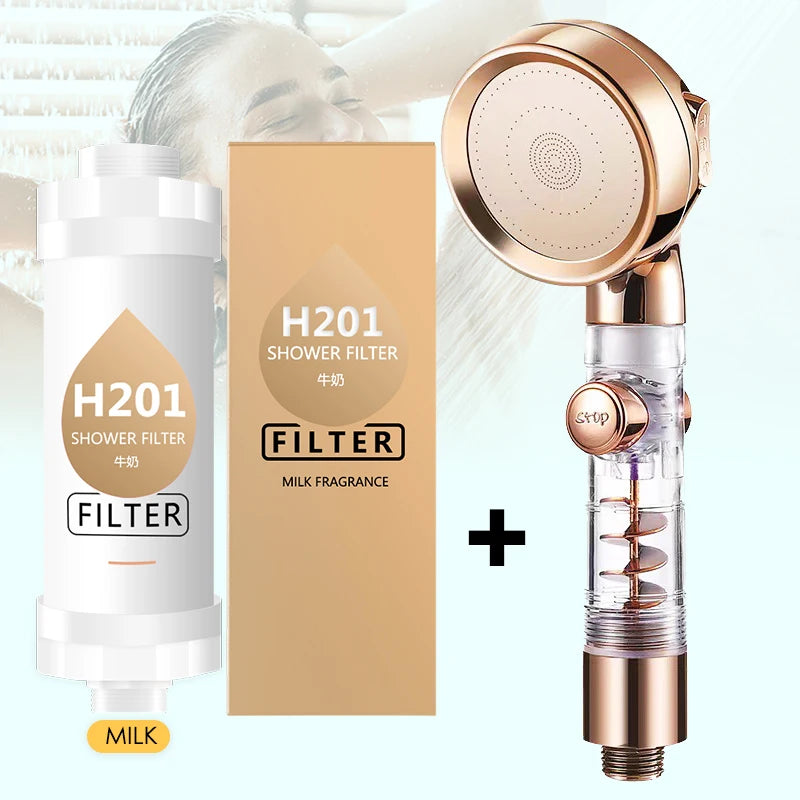 Skin Fragrance Shower Filter Vitamin C Shower Head Filter Water Softener Scented Shower Head Improve Hair Bathroom Accessories