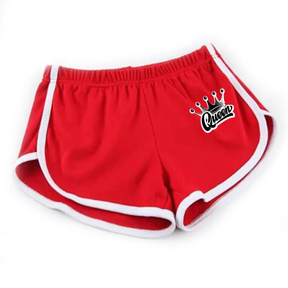 Women Queen Print Beach Shorts Gym Shorts Woman Summer 2024 Women's Summer Clothing Women's Sumer Clothes Short Female Pants