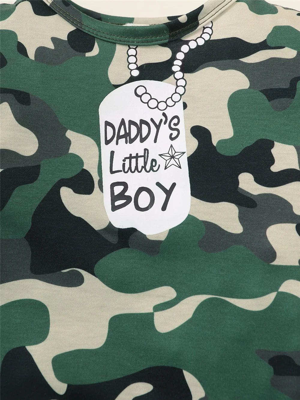 0-18 Months Newborn Baby Boy Summer Fashion Romper Daddy's Little Boy Camouflage Short Sleeve Jumpsuit Sport Style Streetwear