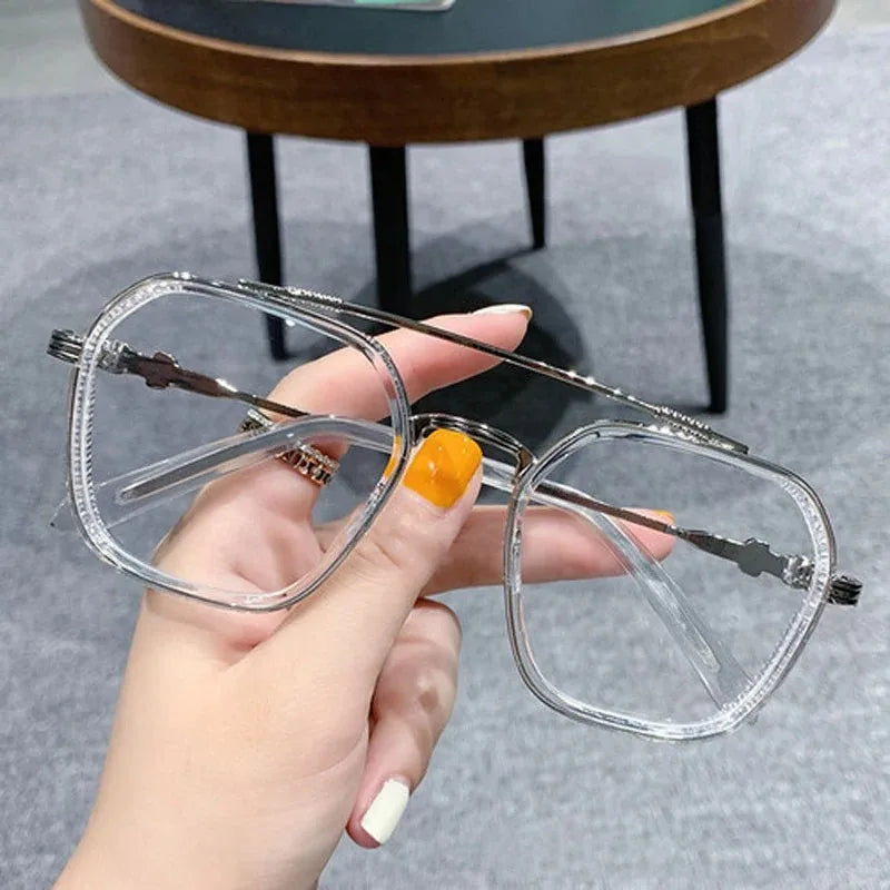 Anti Blue Light Flat Light Glasses Versatile Without Makeup Black Box Internet Celebrity Anti Radiation Ultra Light Glasses