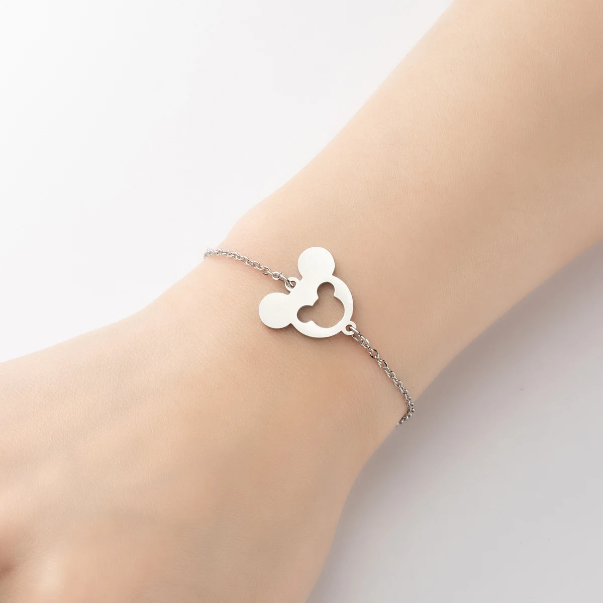 Lucky Cat Charm Bracelet Stainless Steel For Women Cheap Friendship Gifts Cute Animal Chain Bracelets Jewelry Pulseras Mujer