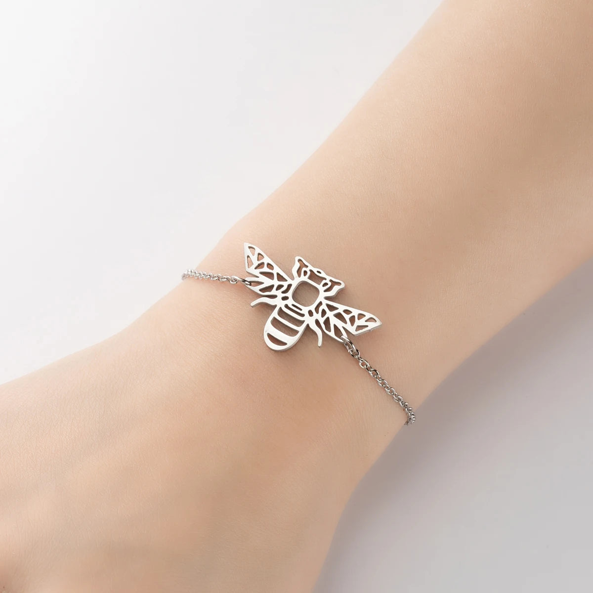Lucky Cat Charm Bracelet Stainless Steel For Women Cheap Friendship Gifts Cute Animal Chain Bracelets Jewelry Pulseras Mujer