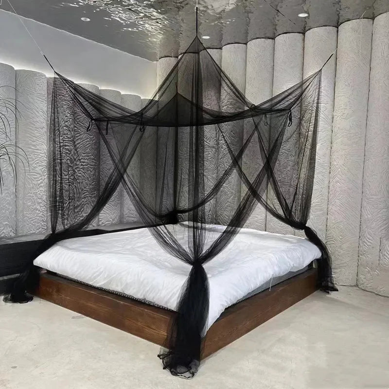 Mosquito Net White for Double Four Corner Bed Post Bed Canopy Mosquito Net Full Queen King Size Bedding Canopy Bed Curtains