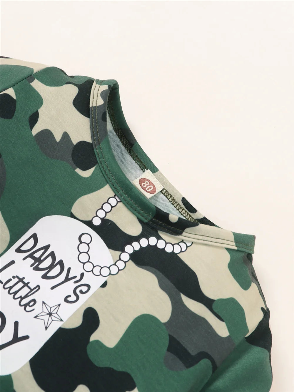 0-18 Months Newborn Baby Boy Summer Fashion Romper Daddy's Little Boy Camouflage Short Sleeve Jumpsuit Sport Style Streetwear
