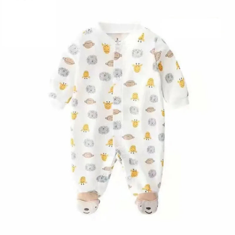 2023 Spring Autumn Baby Romper 100% Cotton Newborn Baby Clothes Long Sleeve Baby Girl Clothing Cartoon Jumpsuit Infant Clothes