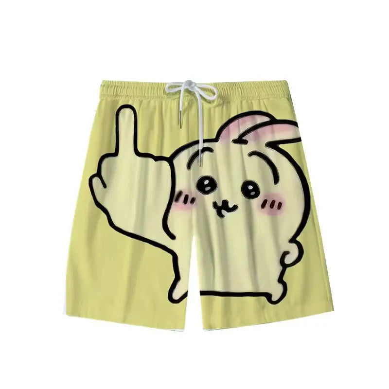 2024 Chiikawa Hachiware Usagi Pajama Pants Cute Cartoon Pajama Elastic Soft Women Man Shorts Comfortable Girls Home Shorts Gifts