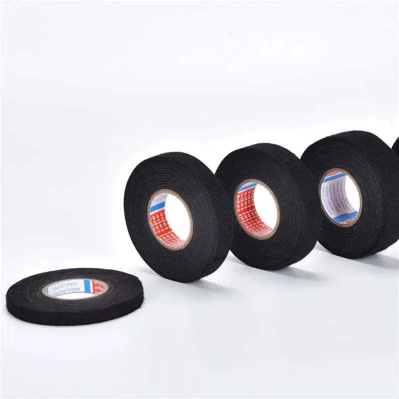 1Pcs Electrical Tape Heat Resistant Harness Tape Adhesive Cloth Tape Waterproof Tape Insulating Automotive Fabric Cloth Tape