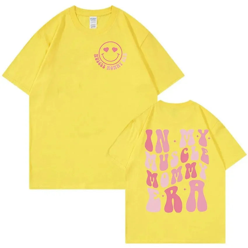 In My Muscle Mommy Funny Gym Meme TShirt Men Women Casual O-Neck Harajuku Fashion T-shirts Summer 100% Cotton Oversized T-shirt