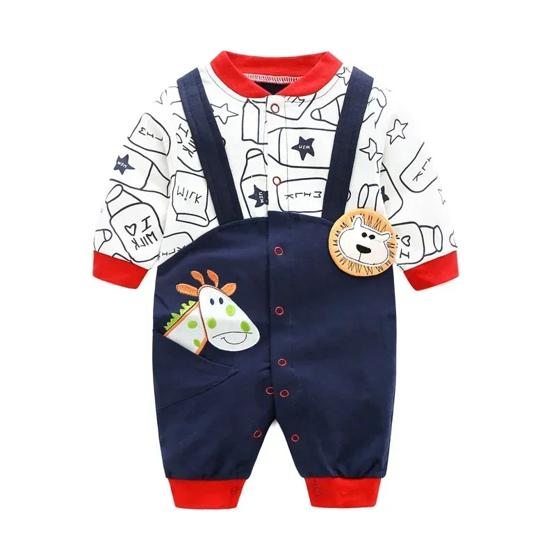 2024 baby spring clothes 0 to 12 months cotton girls clothing Onesies Autumn newborn Comfortable baby jumpsuits baby boy rompers