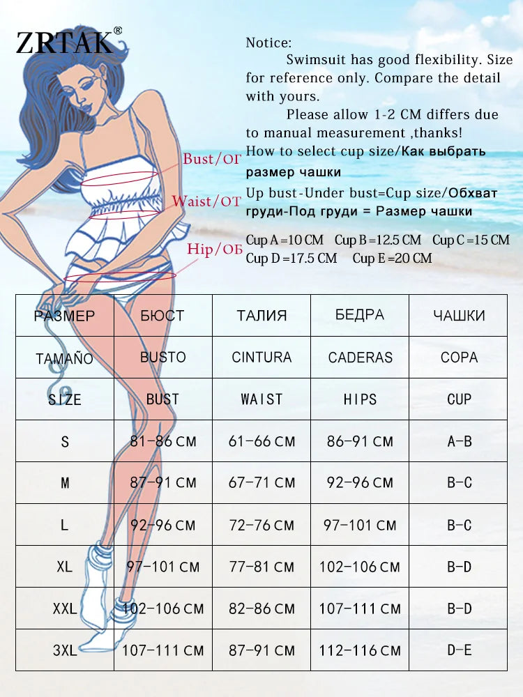 ZRTAK Triangle Bikini Set Sexy Swimwear Women 2025 Bikinis Floral Print Swimsuit Micro Thong Bandage Bathing Suits
