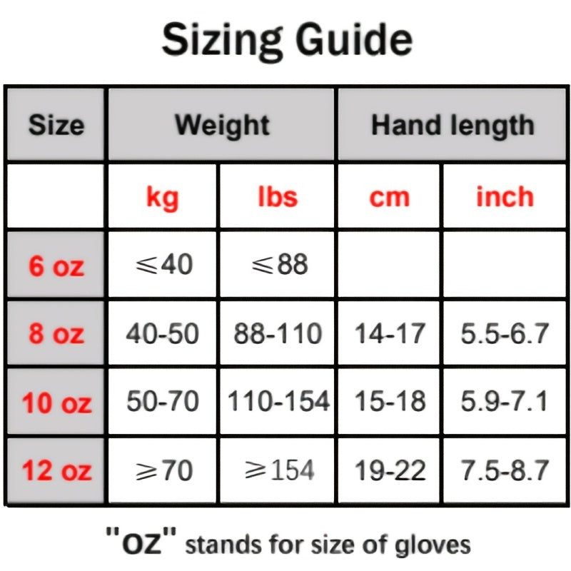 Professional Sparring Gloves 6 8 10 12 Oz, Competition Boxing Fighter Glove, Padded Wrist Support, Kickboxing Fighting Training
