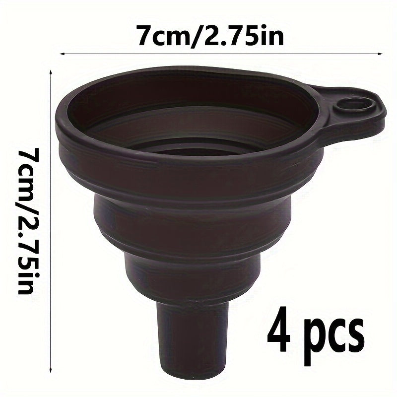 Universal Silicone Long Neck Telescopic Funnel - Funnels for Easy Oil Changes, Spill-Free Pouring, and Mess-Free Car Maintenance with Extended Reach and Flexible Design