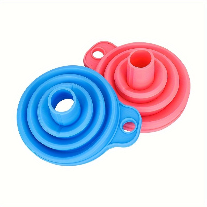 Universal Silicone Long Neck Telescopic Funnel - Funnels for Easy Oil Changes, Spill-Free Pouring, and Mess-Free Car Maintenance with Extended Reach and Flexible Design