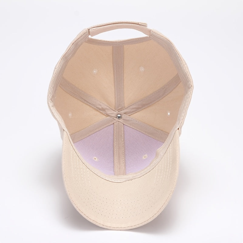 1pc Men's Solid Color Baseball Cap