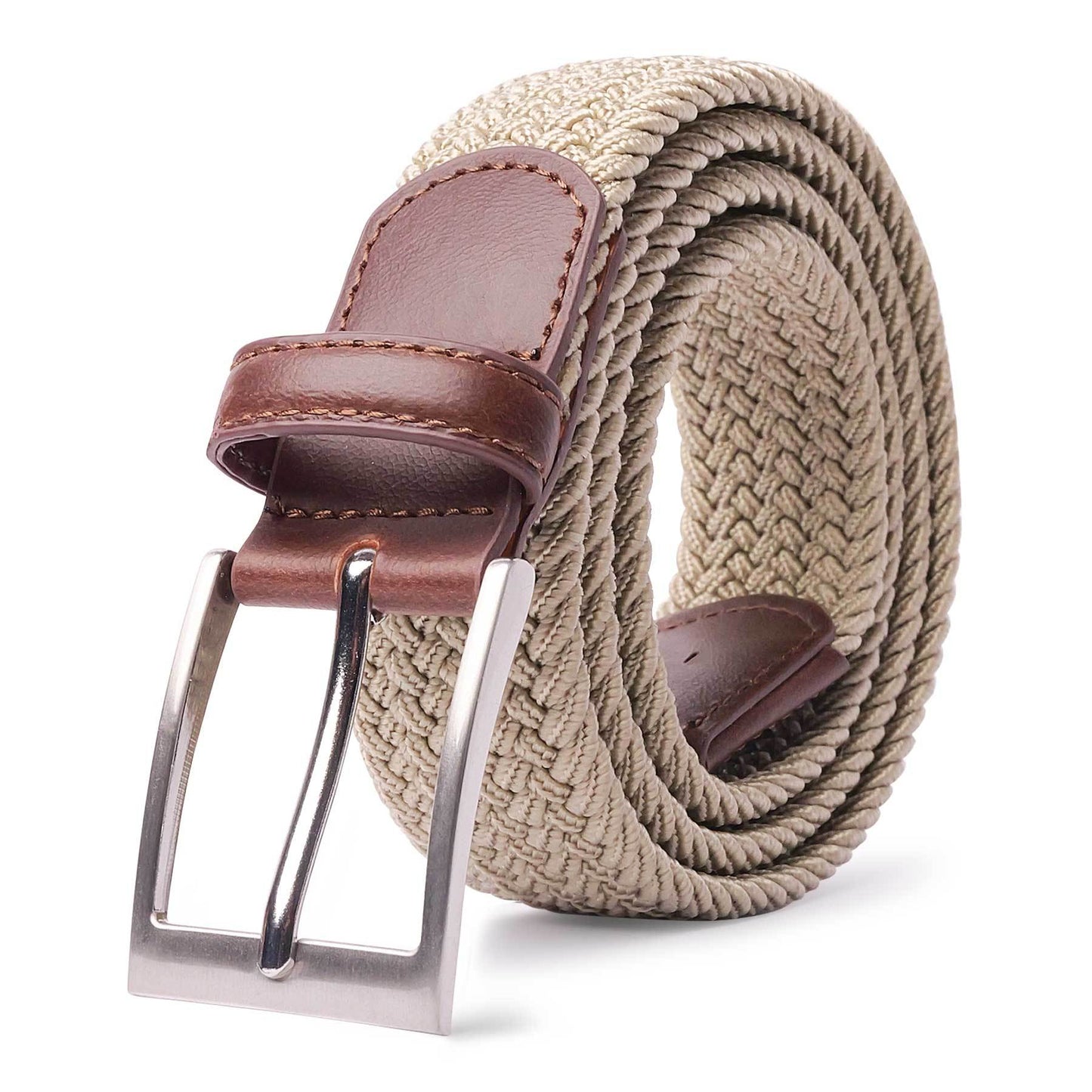 Braided Elastic Belt Woven Belts For Men, Casual Pants Jeans Belt For Outdoor Daily, Ideal choice for Gifts