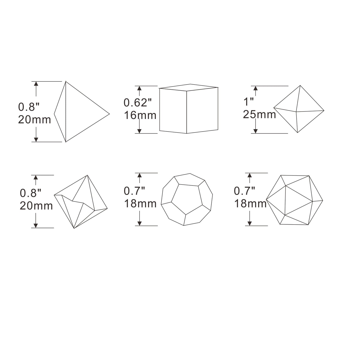 7pcs Limited Edition Luminous Polyhedral Dice Set - Fluorescent Role-Playing TRPG Dice with Storage Box - ABS Material, Perfect Gaming Gift for Tabletop Enthusiasts