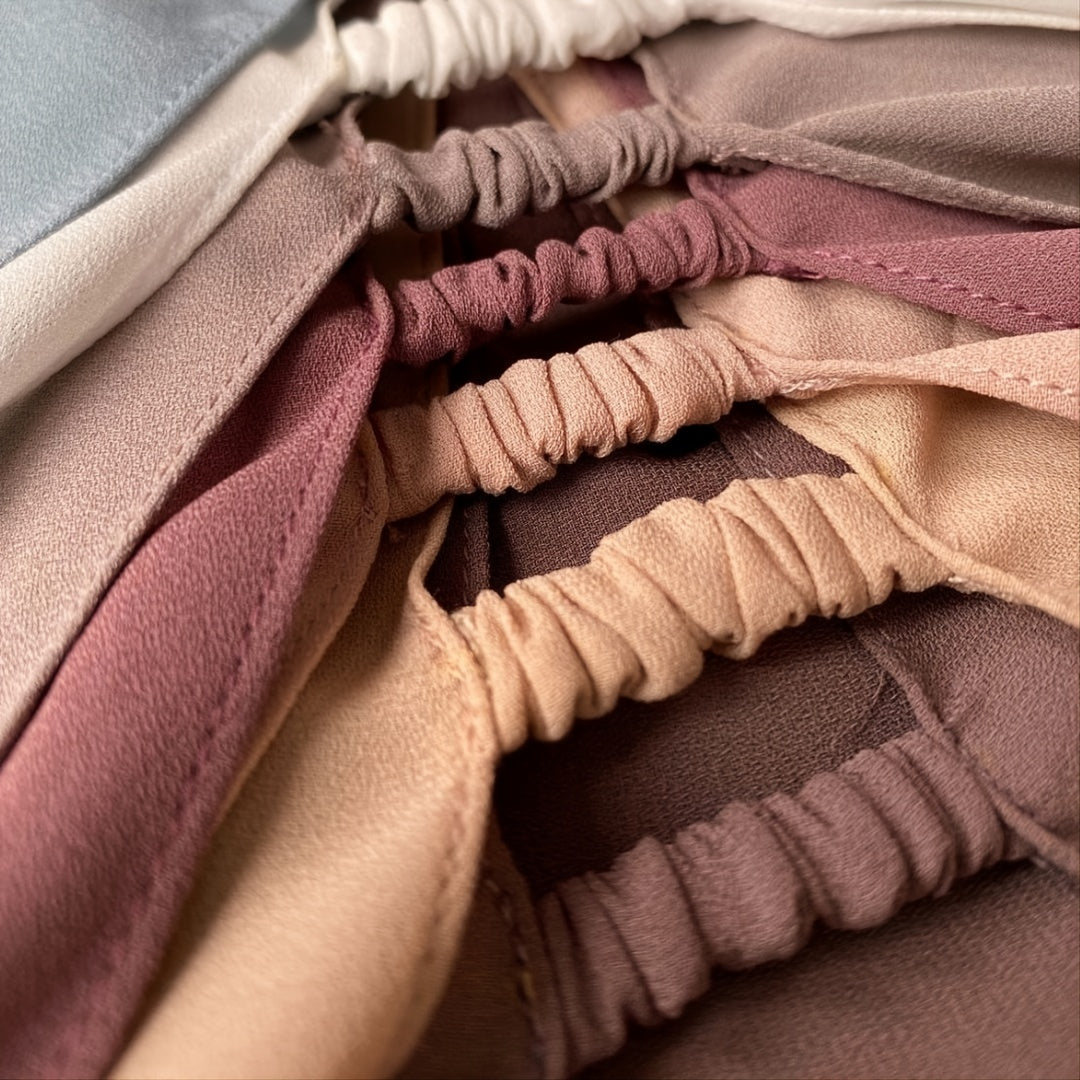 Solid Color Chiffon Scarf Women's Instant Hijab Long Shawl Scarf Lightweight Hair Sleeping Wrap